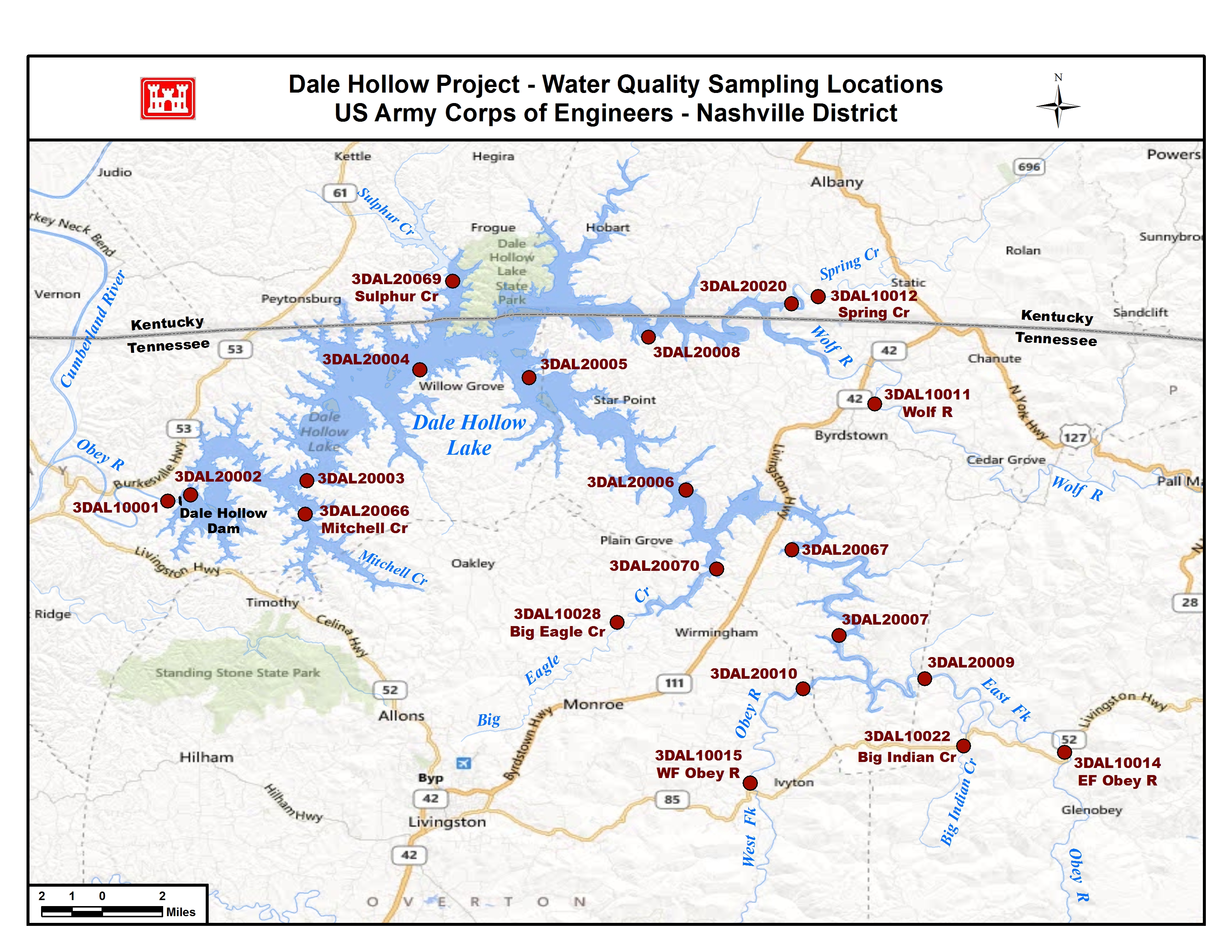 Dale Hollow Map